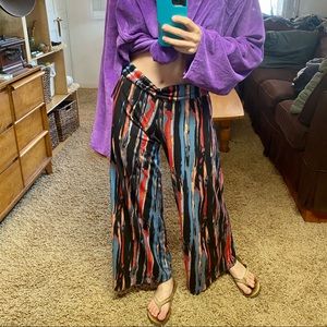 AROLINA Graphic Wide-Leg Palazzo Lounge Pant